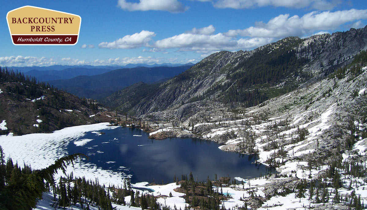 Caribou Lake along the Bigfoot Trail in the Trinity Alps Wilderness.