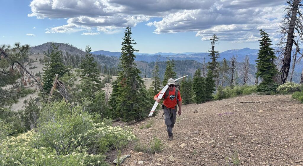 Walking the ridgeline back to camp, after a long days work....