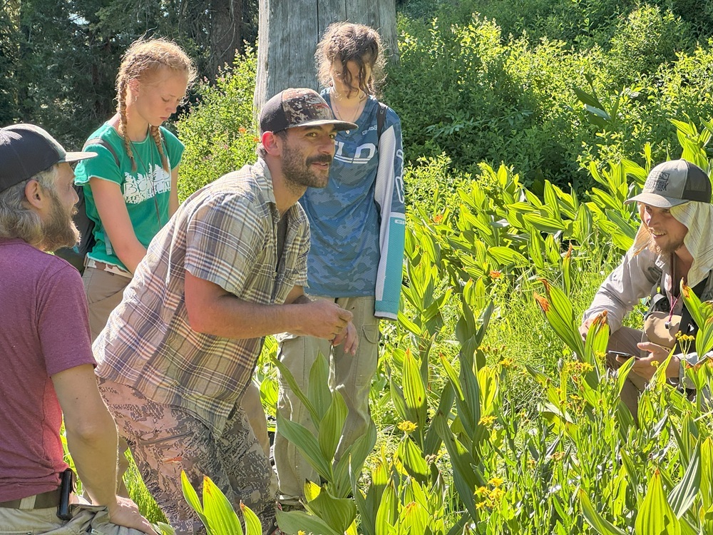 Releve sampling led by Cal Poly Humboldt grad student Sebastian Evans.